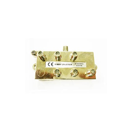Allen Tel 6-Way Coax Splitter, 1 GHz CT2106